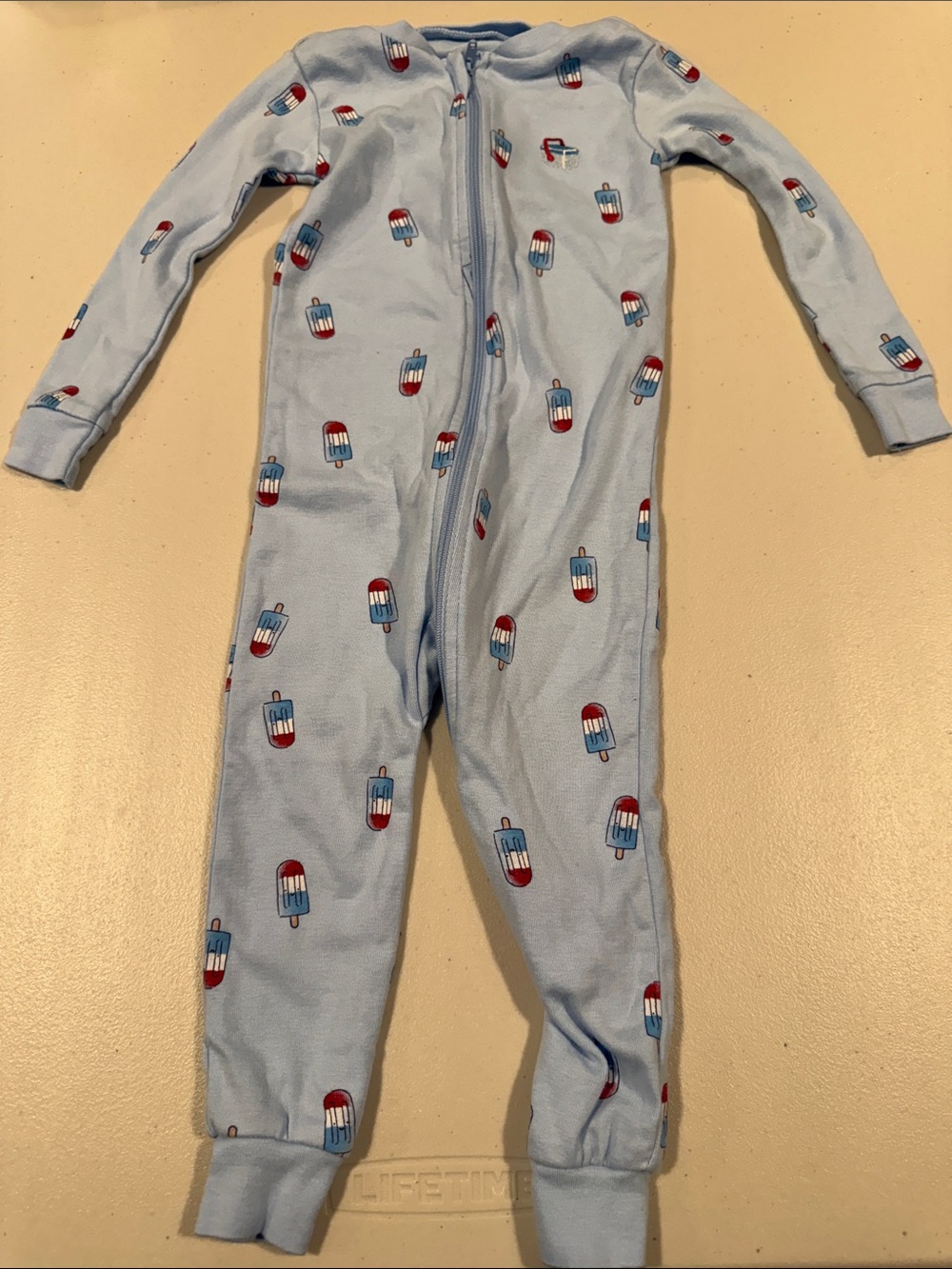 Popsicle Print One-Piece Pajamas
